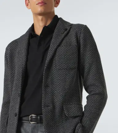 Lardini Virgin chevron wool blazer | Thumbnail 3 Lardini Virgin chevron wool blazer | Thumbnail 3
