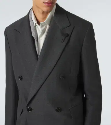 Lardini Double-breasted wool-blend coat | Thumbnail 7 Lardini Double-breasted wool-blend coat | Thumbnail 7