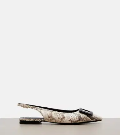 Roger Vivier Gommettine leather slingback flats | Thumbnail 3 Roger Vivier Gommettine leather slingback flats | Thumbnail 3