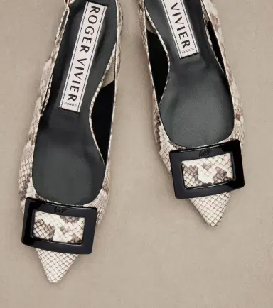 Roger Vivier Gommettine leather slingback flats | Thumbnail 4 Roger Vivier Gommettine leather slingback flats | Thumbnail 4