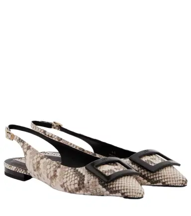 Roger Vivier Gommettine leather slingback flats | Thumbnail 1 Roger Vivier Gommettine leather slingback flats | Thumbnail 1