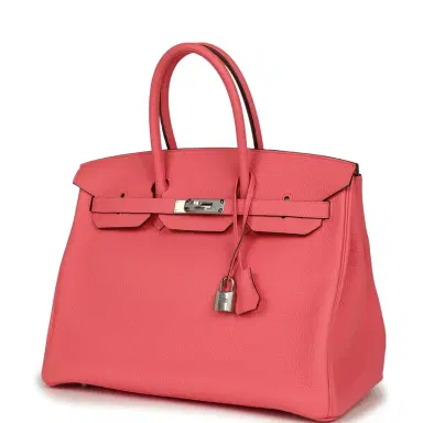 HERMÈS Hermes Birkin 35 Rose Azalee Clemence Palladium Hardware | Thumbnail 5 HERMÈS Hermes Birkin 35 Rose Azalee Clemence Palladium Hardware | Thumbnail 5