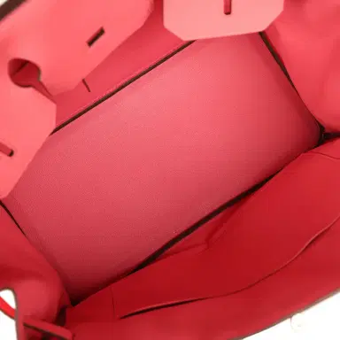 HERMÈS Hermes Birkin 35 Rose Azalee Clemence Palladium Hardware | Thumbnail 8 HERMÈS Hermes Birkin 35 Rose Azalee Clemence Palladium Hardware | Thumbnail 8