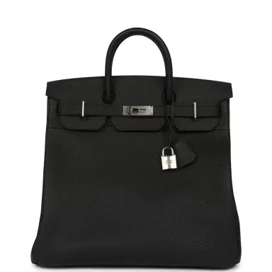 HERMÈS Hermes HAC Birkin 40 Black Togo Palladium Hardware | Thumbnail 1 HERMÈS Hermes HAC Birkin 40 Black Togo Palladium Hardware | Thumbnail 1