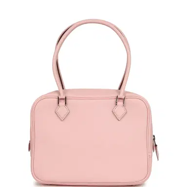 HERMÈS Hermes Mini Plume 21 Bag Rose Sakura Chèvre Palladium Hardware | Thumbnail 5 HERMÈS Hermes Mini Plume 21 Bag Rose Sakura Chèvre Palladium Hardware | Thumbnail 5