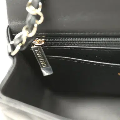 Chanel Pre-owned Chanel Mini Classic Rectangular Flap Bag Black Lambskin Light Gold Hardware | Thumbnail 10 Chanel Pre-owned Chanel Mini Classic Rectangular Flap Bag Black Lambskin Light Gold Hardware | Thumbnail 10