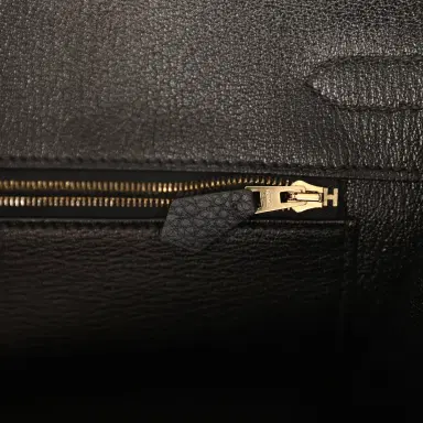 HERMÈS Pre-owned Hermes Birkin 35 Black Togo Gold Hardware | Thumbnail 9 HERMÈS Pre-owned Hermes Birkin 35 Black Togo Gold Hardware | Thumbnail 9