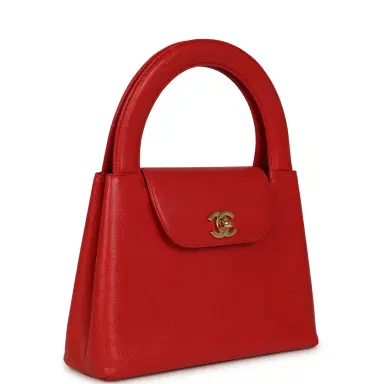 Chanel Vintage Chanel Large Kelly Red Caviar Gold Hardware | Thumbnail 2 Chanel Vintage Chanel Large Kelly Red Caviar Gold Hardware | Thumbnail 2