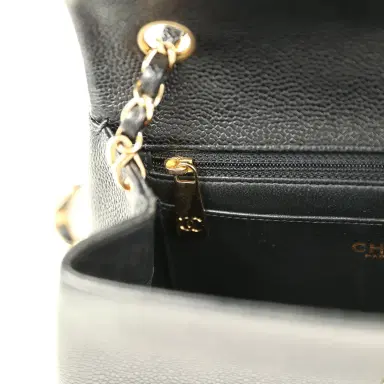 Chanel Vintage Chanel Medium Shoulder Bag Black Caviar Gold Hardware | Thumbnail 10 Chanel Vintage Chanel Medium Shoulder Bag Black Caviar Gold Hardware | Thumbnail 10