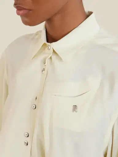 Rabanne Logo-embellished Knotted Blouse | Thumbnail 5 Rabanne Logo-embellished Knotted Blouse | Thumbnail 5