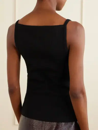 Courrèges 90's Ribbed Cotton-blend Jersey Tank | Thumbnail 4 Courrèges 90's Ribbed Cotton-blend Jersey Tank | Thumbnail 4