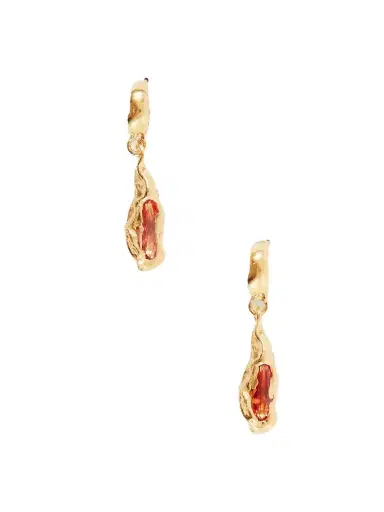 Simuero Naranja Gold Plated Citrine Drop Earrings | Thumbnail 1 Simuero Naranja Gold Plated Citrine Drop Earrings | Thumbnail 1