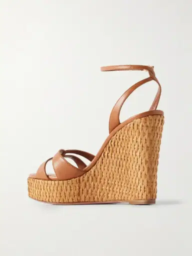 Aquazzura You And I 110 Leather Wedge Sandals | Thumbnail 3 Aquazzura You And I 110 Leather Wedge Sandals | Thumbnail 3