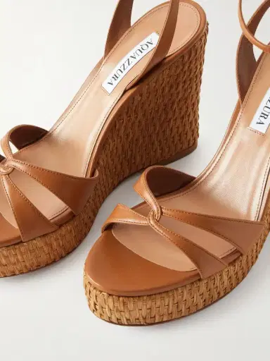 Aquazzura You And I 110 Leather Wedge Sandals | Thumbnail 5 Aquazzura You And I 110 Leather Wedge Sandals | Thumbnail 5