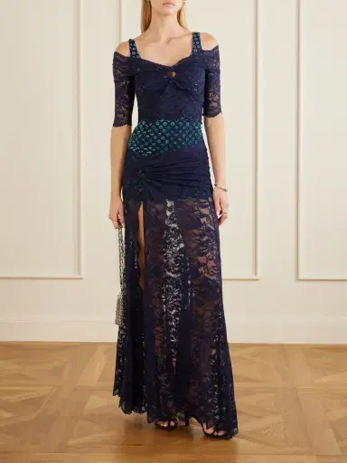 Rabanne Devoré Lace Blouse | Thumbnail 2 Rabanne Devoré Lace Blouse | Thumbnail 2