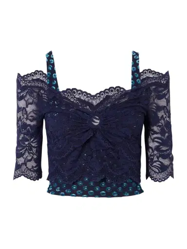 Rabanne Devoré Lace Blouse | Thumbnail 1 Rabanne Devoré Lace Blouse | Thumbnail 1