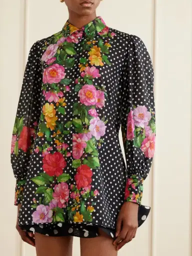 Charo Ruiz Ronda Printed Cotton-blend Voile Blouse | Thumbnail 3 Charo Ruiz Ronda Printed Cotton-blend Voile Blouse | Thumbnail 3