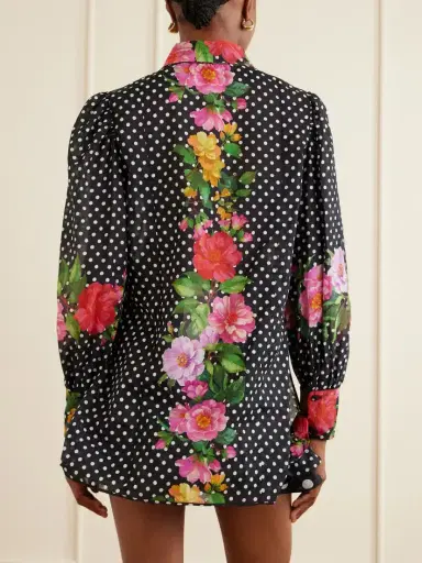 Charo Ruiz Ronda Printed Cotton-blend Voile Blouse | Thumbnail 4 Charo Ruiz Ronda Printed Cotton-blend Voile Blouse | Thumbnail 4
