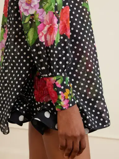 Charo Ruiz Ronda Printed Cotton-blend Voile Blouse | Thumbnail 5 Charo Ruiz Ronda Printed Cotton-blend Voile Blouse | Thumbnail 5