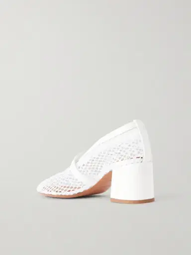 Alaïa 55 Leather-trimmed Mesh Pumps | Thumbnail 3 Alaïa 55 Leather-trimmed Mesh Pumps | Thumbnail 3