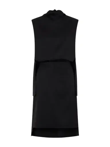 Brandon Maxwell The Noa Gathered Wool-twill Turtleneck Mini Dress | Thumbnail 1 Brandon Maxwell The Noa Gathered Wool-twill Turtleneck Mini Dress | Thumbnail 1