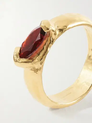 Simuero Enero Gold-plated Sterling Silver And Garnet Ring | Thumbnail 5 Simuero Enero Gold-plated Sterling Silver And Garnet Ring | Thumbnail 5