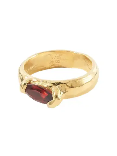 Simuero Enero Gold-plated Sterling Silver And Garnet Ring | Thumbnail 1 Simuero Enero Gold-plated Sterling Silver And Garnet Ring | Thumbnail 1