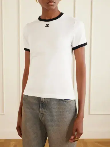 Courrèges Cotton-jersey T-shirt | Thumbnail 3 Courrèges Cotton-jersey T-shirt | Thumbnail 3
