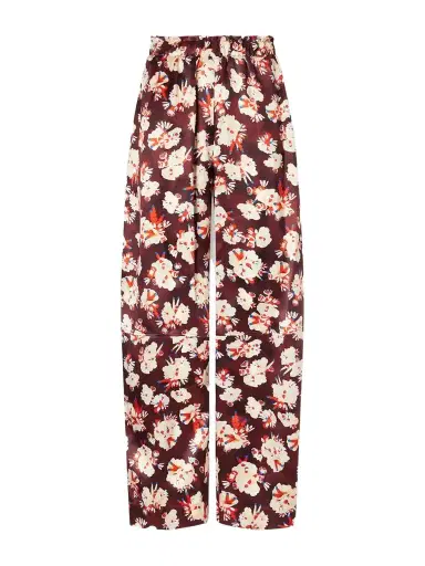 Rabanne Floral-print Wide-leg Silk Pants | Thumbnail 1 Rabanne Floral-print Wide-leg Silk Pants | Thumbnail 1