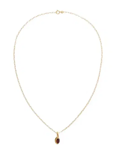 Simuero Enero Gold-plated And Garnet Pendant Necklace | Thumbnail 1 Simuero Enero Gold-plated And Garnet Pendant Necklace | Thumbnail 1