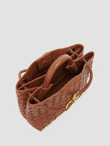 Bottega Veneta Women's Andiamo Intrecciato Leather Top-Handle Bag - Tannin | Thumbnail 4 Bottega Veneta Women's Andiamo Intrecciato Leather Top-Handle Bag - Tannin | Thumbnail 4