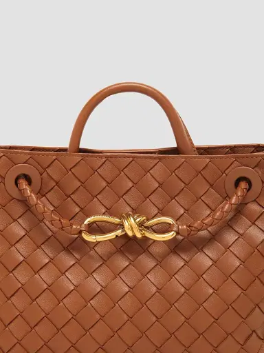 Bottega Veneta Women's Andiamo Intrecciato Leather Top-Handle Bag - Tannin | Thumbnail 6 Bottega Veneta Women's Andiamo Intrecciato Leather Top-Handle Bag - Tannin | Thumbnail 6