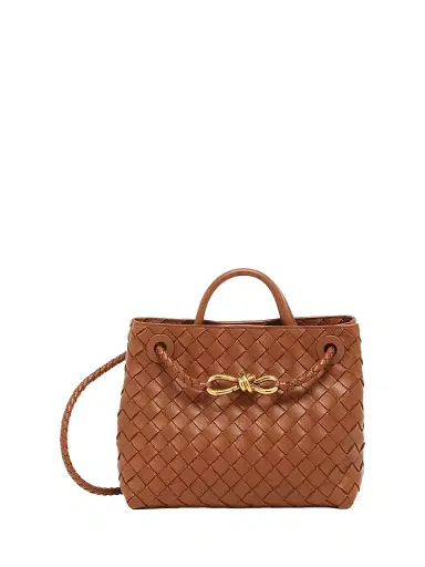 Bottega Veneta Women's Andiamo Intrecciato Leather Top-Handle Bag - Tannin | Thumbnail 1 Bottega Veneta Women's Andiamo Intrecciato Leather Top-Handle Bag - Tannin | Thumbnail 1