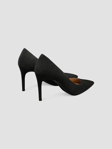 Stuart Weitzman Women's Stuart Power 85 85MM Suede Pumps - Black - Size 9.5 | Thumbnail 2 Stuart Weitzman Women's Stuart Power 85 85MM Suede Pumps - Black - Size 9.5 | Thumbnail 2