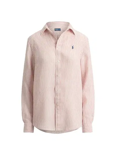 Polo Ralph Lauren Women's Striped Linen Classic-Fit Shirt - White Multi | Thumbnail 1 Polo Ralph Lauren Women's Striped Linen Classic-Fit Shirt - White Multi | Thumbnail 1
