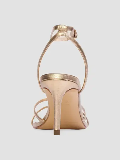 Black Suede Studio Women's Miley 70MM Metallic Sandals - Gold Metallic Leather - Size 12 | Thumbnail 4 Black Suede Studio Women's Miley 70MM Metallic Sandals - Gold Metallic Leather - Size 12 | Thumbnail 4