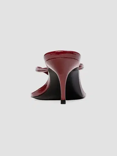 Black Suede Studio Women's Marci 65MM Patent Mule Sandals - Chili Flake - Size 8.5 | Thumbnail 4 Black Suede Studio Women's Marci 65MM Patent Mule Sandals - Chili Flake - Size 8.5 | Thumbnail 4