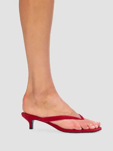 Black Suede Studio Women's Kendal 35MM Suede Sandals - Cherry Suede - Size 10 | Thumbnail 5 Black Suede Studio Women's Kendal 35MM Suede Sandals - Cherry Suede - Size 10 | Thumbnail 5