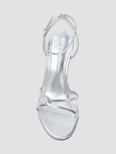 Black Suede Studio Women's Miley 70MM Metallic Sandals - Silver Metallic Leather - Size 10 | Thumbnail 3 Black Suede Studio Women's Miley 70MM Metallic Sandals - Silver Metallic Leather - Size 10 | Thumbnail 3
