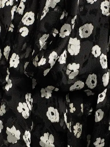 Isabel Marant Women's Firma Floral Silk-Blend Blouse - Black Ecru | Thumbnail 8 Isabel Marant Women's Firma Floral Silk-Blend Blouse - Black Ecru | Thumbnail 8
