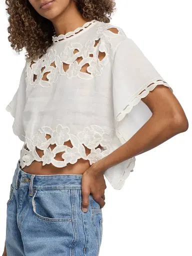 Isabel Marant Women's Relda Embroidered Top | Thumbnail 6 Isabel Marant Women's Relda Embroidered Top | Thumbnail 6