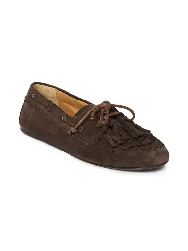 Isabel Marant Women's Fersi Tassel-Trim Suede Loafers - Chocolate - Size 11 | Thumbnail 2 Isabel Marant Women's Fersi Tassel-Trim Suede Loafers - Chocolate - Size 11 | Thumbnail 2