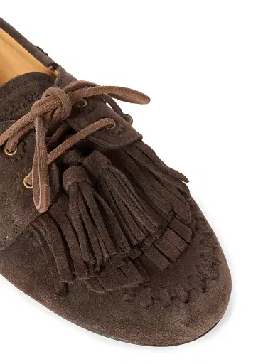 Isabel Marant Women's Fersi Tassel-Trim Suede Loafers - Chocolate - Size 11 | Thumbnail 6 Isabel Marant Women's Fersi Tassel-Trim Suede Loafers - Chocolate - Size 11 | Thumbnail 6