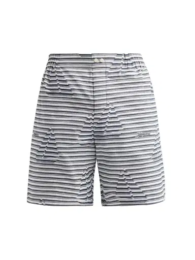 Jacquemus Men's Le Calecon Jacquard Shorts - Jacquard Boat Navy White | Thumbnail 1 Jacquemus Men's Le Calecon Jacquard Shorts - Jacquard Boat Navy White | Thumbnail 1