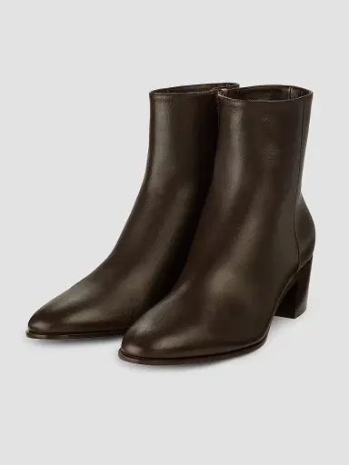 Gianvito Rossi Women's Spencer 45MM Leather Booties - Dark Brown - Size 12 | Thumbnail 2 Gianvito Rossi Women's Spencer 45MM Leather Booties - Dark Brown - Size 12 | Thumbnail 2