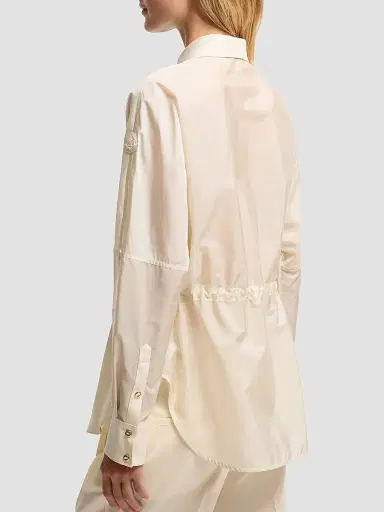 Moncler Women's Shacket in Wool - White | Thumbnail 3 Moncler Women's Shacket in Wool - White | Thumbnail 3