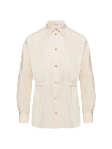 Moncler Women's Shacket in Wool - White | Thumbnail 1 Moncler Women's Shacket in Wool - White | Thumbnail 1