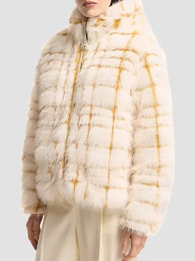 Moncler Women's Pluvier Down-Filled Coat - Off White Yellow | Thumbnail 2 Moncler Women's Pluvier Down-Filled Coat - Off White Yellow | Thumbnail 2