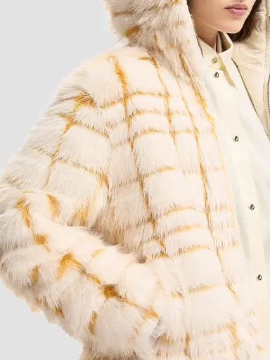 Moncler Women's Pluvier Down-Filled Coat - Off White Yellow | Thumbnail 4 Moncler Women's Pluvier Down-Filled Coat - Off White Yellow | Thumbnail 4