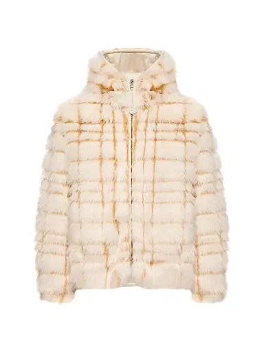 Moncler Women's Pluvier Down-Filled Coat - Off White Yellow | Thumbnail 1 Moncler Women's Pluvier Down-Filled Coat - Off White Yellow | Thumbnail 1